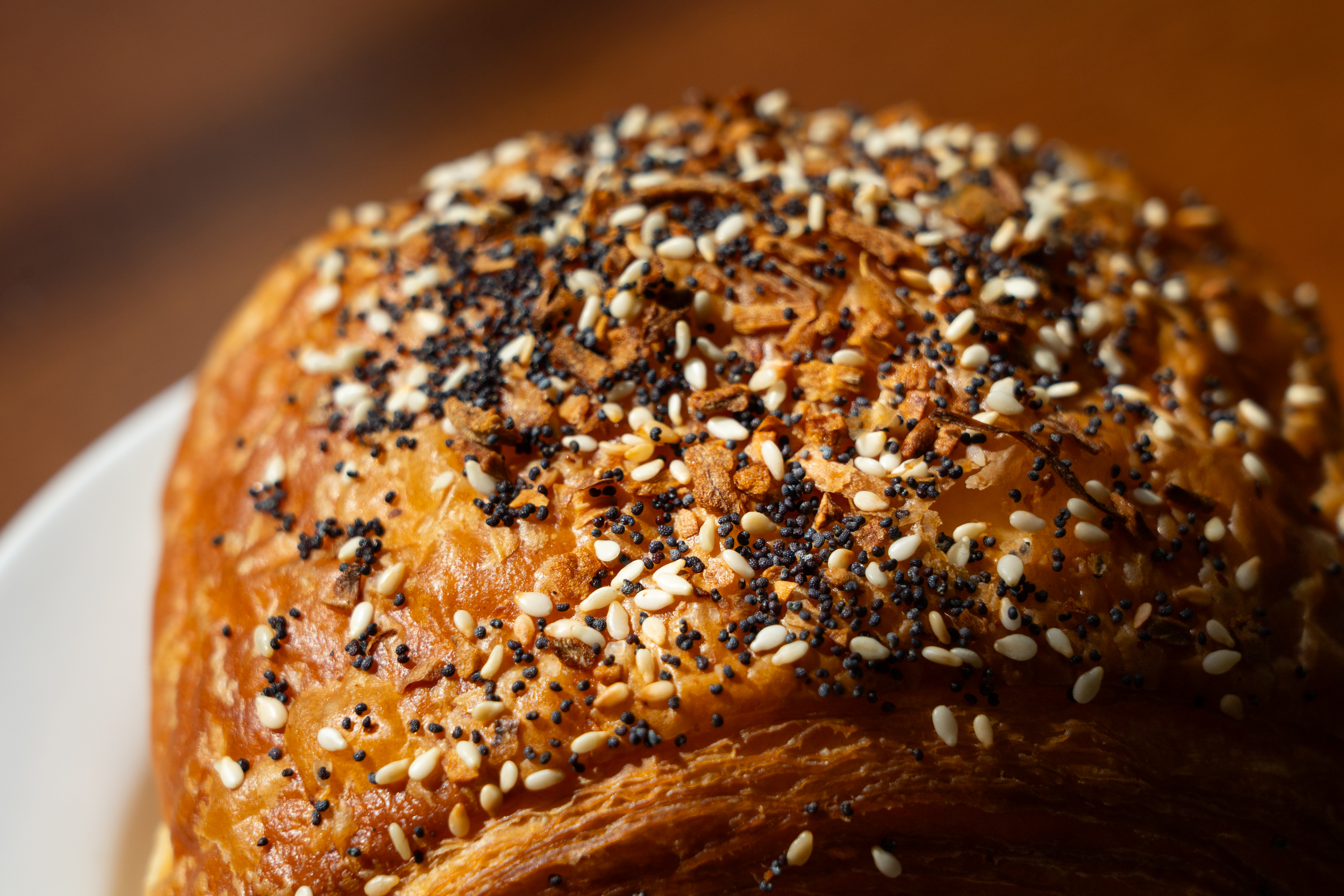 Close Up Shot Of A Croissant